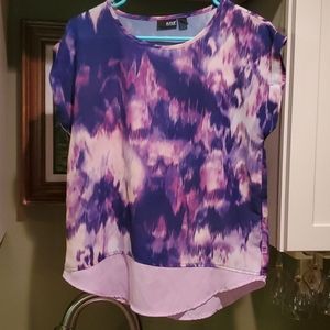 A.n.a. - slightly sheer purple blouse